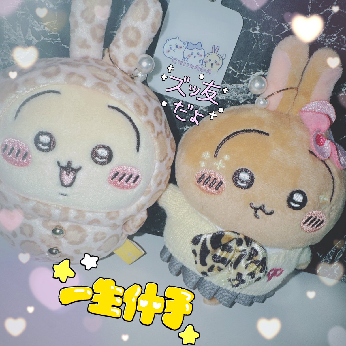 sarami__7's tweet photo. ♡ひょちゅ♡のお友達がやってきたぁあ꒰ ྀི ∩⸝⸝∩ ꒱💕

♡うちゃぽよ♡
「イヤッハァアアー」👩🏾‍🦰🤟🏾🌺

うちらズッ友だよ〜っ(｡•⩊•｡)🩷
一生仲子🐆💛🌺

#ちいかわ #9090ちいかわ
#ちいかわ好きな人と繋がりたい https://t.co/i9Ynvnixv0