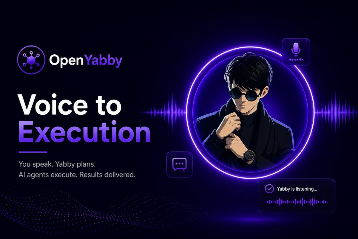 kianbrooks01's tweet photo. Final Words
The future of AI will not be limited to answering questions only. The AI of the future will work with people, make plans, and help complete real tasks.
@OpenYabby  is an interesting example of that future. By bringing together voice driven control multi agent collaboration and the ability to complete real tasks it points to new possibilities beyond the traditional concept of AI.
To me OpenYabby is not just a new AI tool rather it is an initiative that shows how AI can become a true partner in our everyday work in the future.