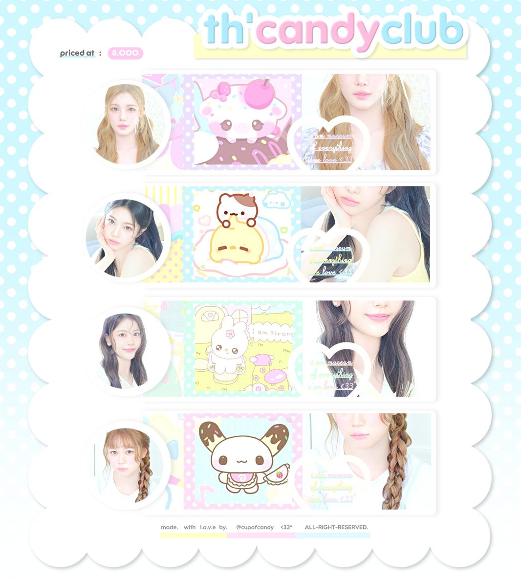 ofcandyland's tweet photo. help repost? timakaci ^____^  

kala punya layout ready stock ian yuha jiwoo a-na carmen stella yeon juun update terbaru yang bisa dibawa pulang dengan < https://t.co/uHBDCkU6Vo > koin, lho! sila dm https://t.co/iEjzcFZCix untuk jajan yaaa!

layout readystock rs gg #bealanja 01 https://t.co/VPnUCGSaEp