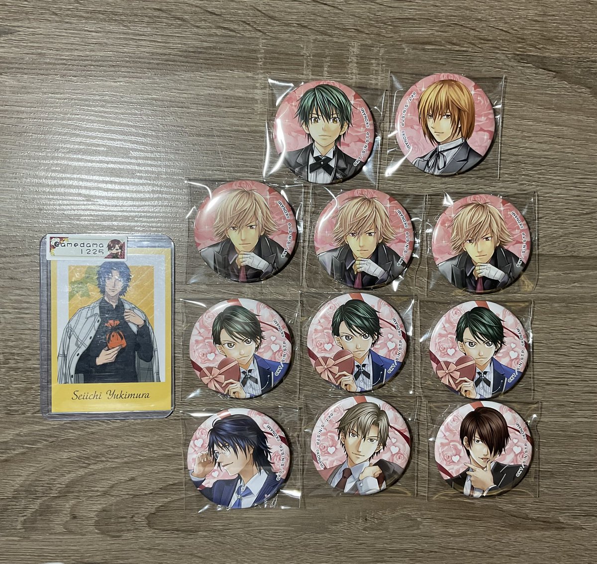 amedama1225's tweet photo. 【交換】 新テニスの王子様 新テニ テニプリ 学園祭の王子様 ドキドキサバイバル ドキサバ 記念展 キャラバッジコレクション リマスター 缶バッジ

譲:越前.不二.白石.忍足侑士. 佐伯.神尾

求:幸村.跡部

テニサミでのお手渡し交換、また郵送交換
郵送交換の場合固定ポスト一読いただけますと幸いです https://t.co/KDC2aeYKRC