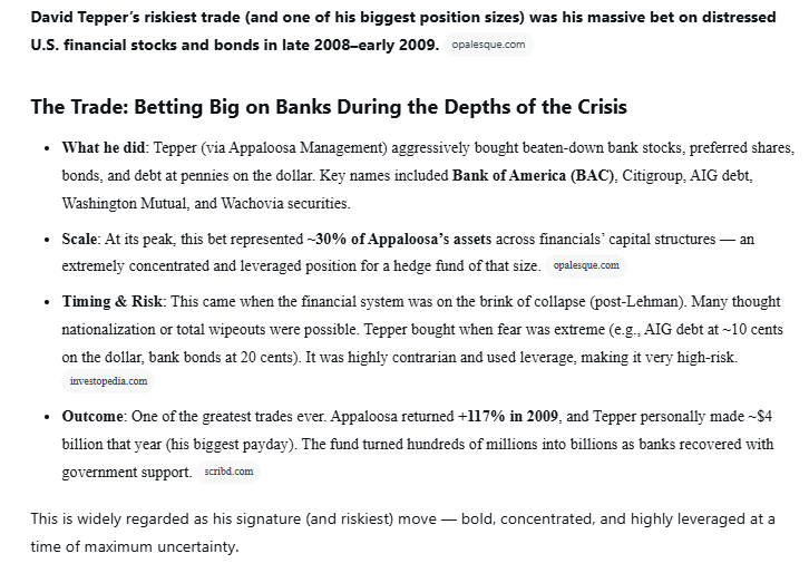 gregoryblotnick's tweet photo. you: "I want to buy more Google here but I'm already too big, its a 2.5% position"

Tepper in 2009: watch me take 30% of the fund and start chaingunning these banks, all of them, all over the cap structure. Why, cause I'm a big dog and that's what big dogs do, we eat. 117% return https://t.co/BJjbllKGYg