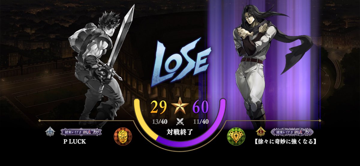 youseibubupiita's tweet photo. チーム P LUCK
昨日の初戦は有名チーム
【徐々に奇妙に強くなる】さんとのマッチ!
みんなメモリアル凸撃でうっすらひよこが舞ってました😆w対戦あざましたー🫡
負けたのにまだ19位で
今日も有名チーム黄金の風さんとのマッチだ!舞ぇ〜w
#オラドラ https://t.co/ODuYCCEijg