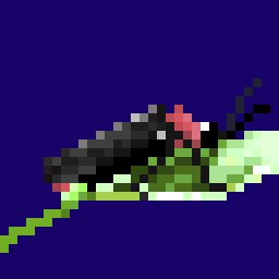Radar_GameLove's tweet photo. Title：Firefly
Pixel：32*32
Comment：I feel like I've grown a little.

#pixelartㅤㅤㅤㅤ 
#ドット絵 https://t.co/TfkMIBAzLT