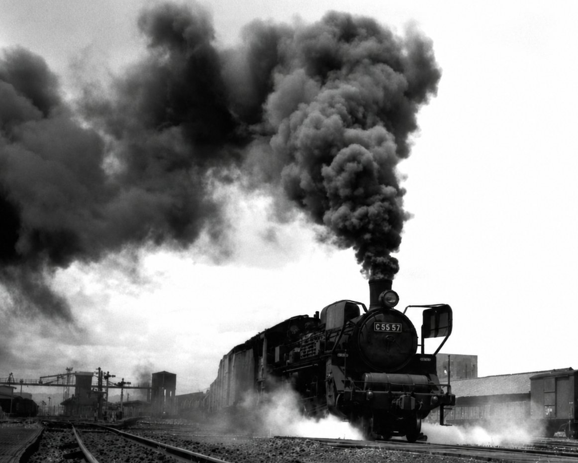 懐かしのメモリー】 1972年8月に 都城駅発進を撮影したC55 57号機です