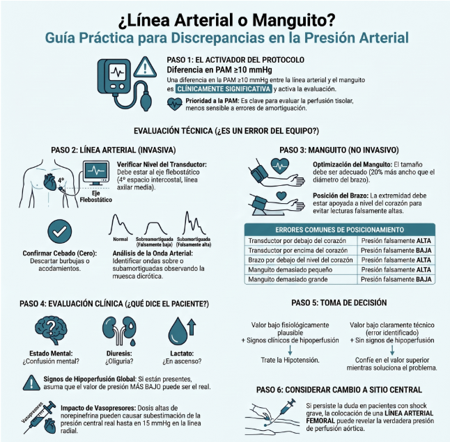 Iamintensive's tweet photo. Una diferencia ≥10 mmHg en la PAM merece investigación antes de cambiar el tratamiento. J Clin Med. 2025;14(24):8616. https://t.co/OliTgH51eF