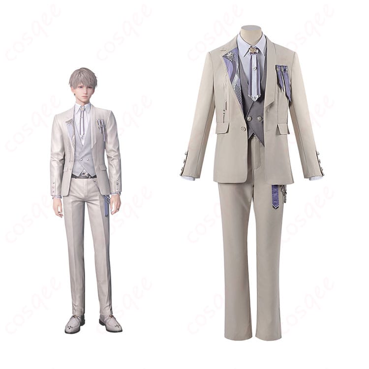 cosqee_support's tweet photo. 📌恋と深空 セイヤ 星からの手紙コスプレ衣装  🛒商品ページ：https://t.co/Mk18motlI2  ゲーム内衣装をイメージした、上品でスタイリッシュなスーツセット。イベントや撮影用はもちろん、参考画像からのオーダーメイド制作も承っております。【サイズ】S／M／L／XL／XXL サイズオーダーもご相談可能です。公式LINEでは、専門の衣装デザイナーがご希望を伺い、衣装のデザインや制作プランをご提案いたします。✅公式LINE ID：@481uwvwr
#恋と深空 #セイヤコスプレ #コスプレ衣装 #オーダーメイド衣装