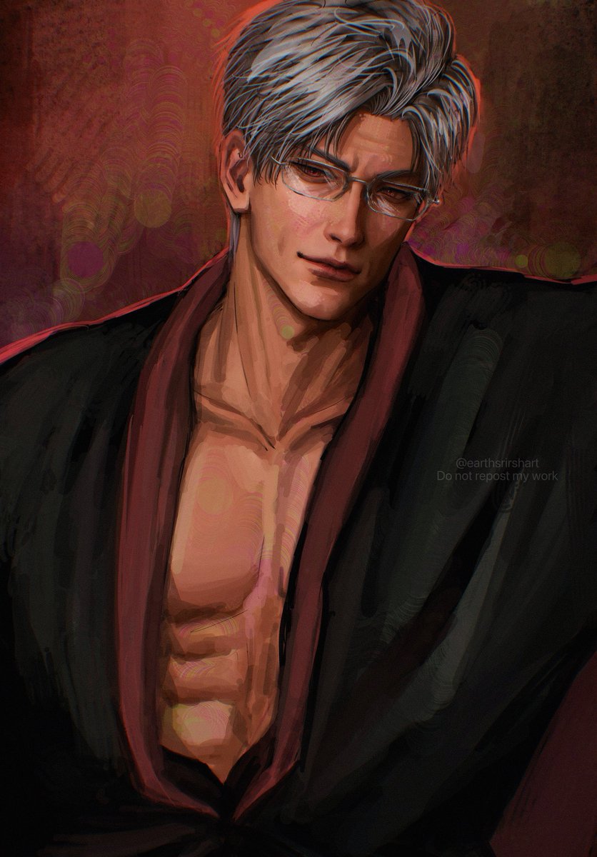 earthsrirshaart's tweet photo. It’s my first time drawing dilf Sylus😚 https://t.co/dsOTNPbHa1