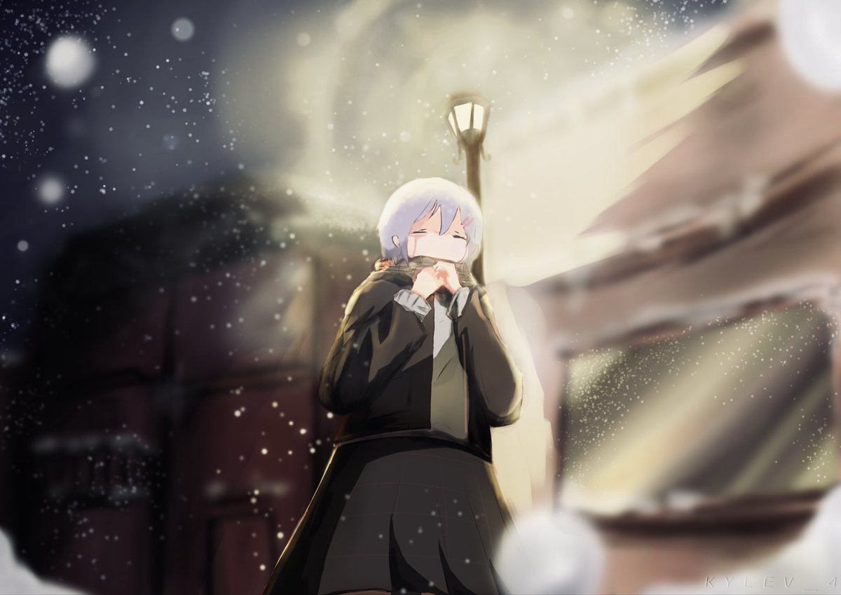 kylev_4's tweet photo. I’ll keep drawing. There’s still so much to learn.
Anyways, here’s Sylvie enjoying the first snow.
#teachingfeeling #シルヴィ #傷肌少女との生活 https://t.co/izP2EqWL2W