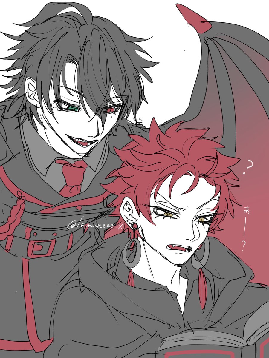 lamuneee_x's tweet photo. 間違えて悪魔を召喚してしまった魔道士(？) https://t.co/zIGogCezjL