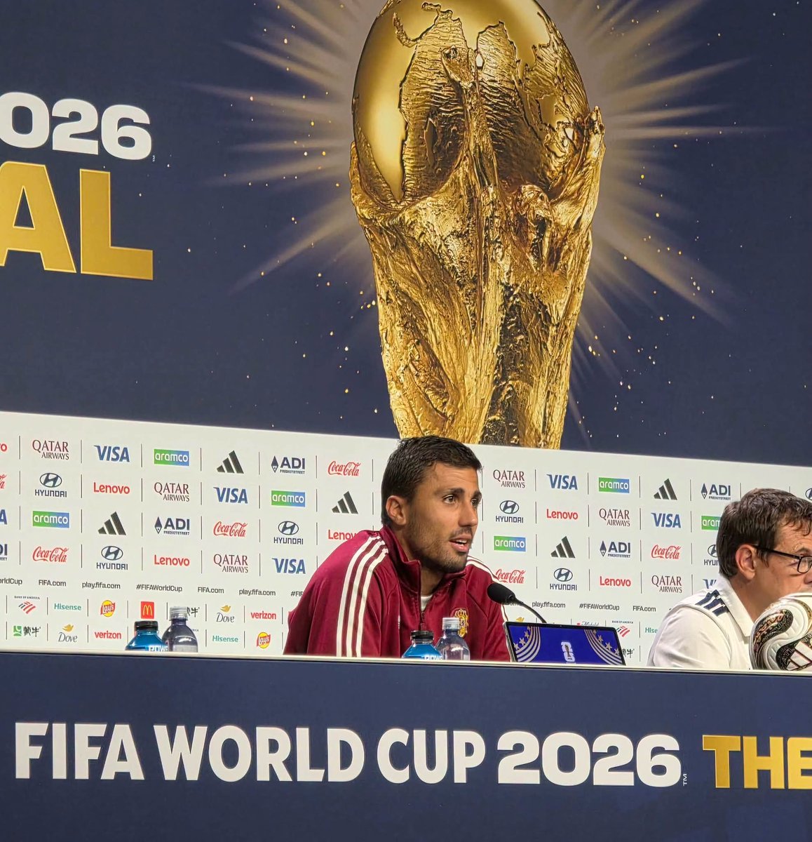 Sport_Buster's tweet photo. “It goes without saying what Messi is to Argentina; for me, he’s the greatest of all time. But Argentina is much more than Messi-they are a team. I’d say we’re the best two teams playing in the final.”

-Rodri before the World Cup final. https://t.co/qg4e3yDxLH