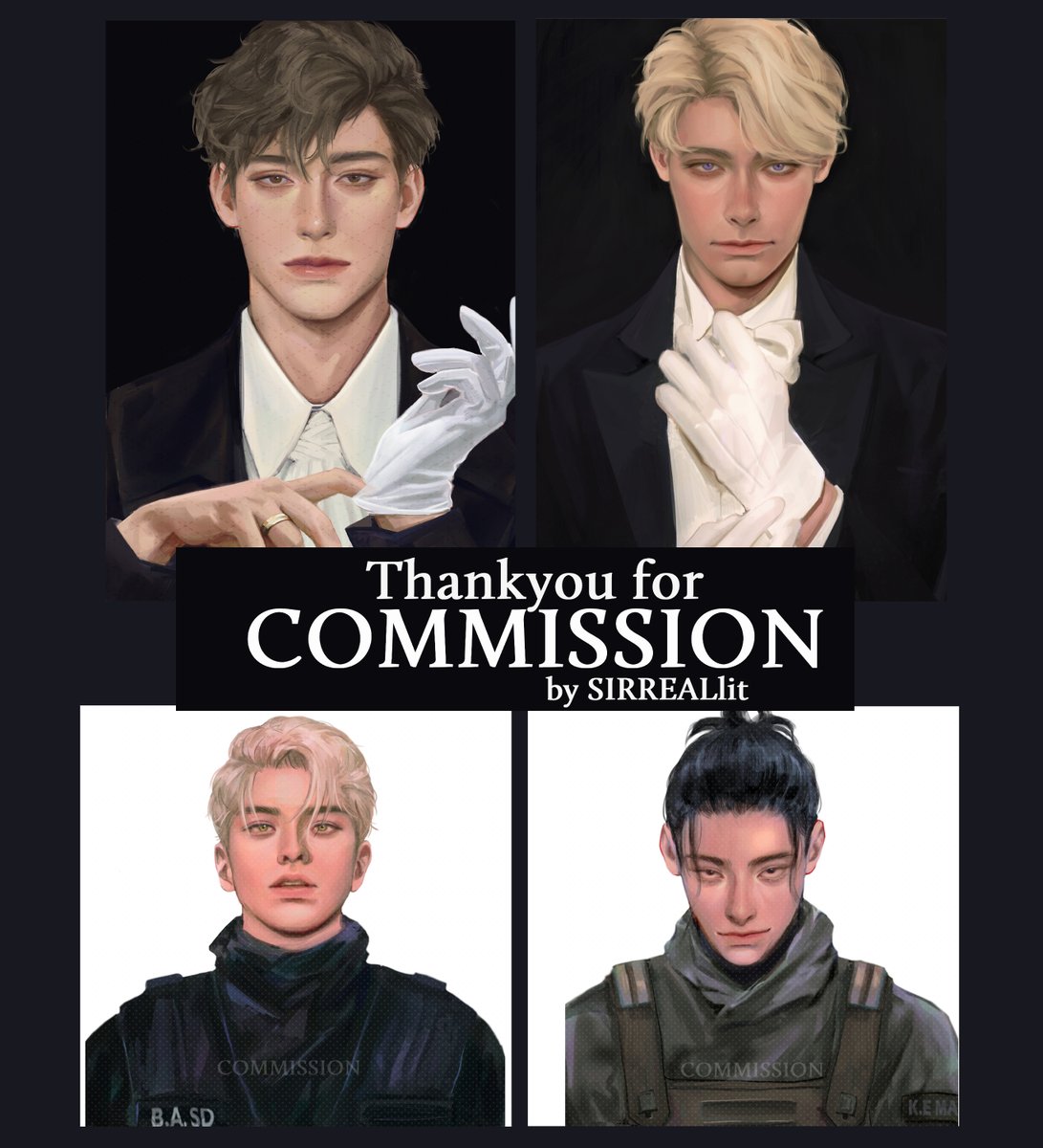 sirreallit's tweet photo. [Pls RT 🙏]
⭐️[ Commission Open ] ⭐️
 2 คิว  
*เรทพาณิชย์*  

⛊ Headshot : 2000 
⛊ Bust : 3000 
⛊ Half body : 4000 
ตลค.ที่ 2 ลด500 
- ยังไม่รวมรายละเอียดและฉาก  

⭐️รายละเอียดด้านล่าง

#Commission #commissionsopen #commissionTH https://t.co/g23agKKb21
