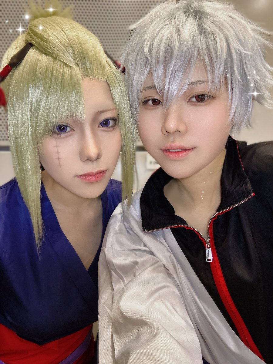 lo_27mi's tweet photo. cos  #アコスタTFTビル
念願でした🥲
銀時と月詠でといたょ❣️
お声掛けも沢山ありがとうございました💘銀魂沢山出したい〰️🤩 https://t.co/XFWl27408o