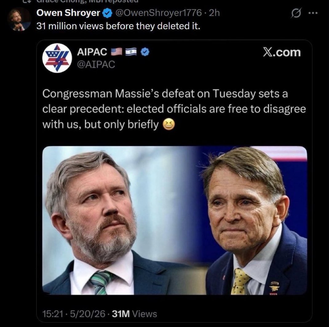 LearnToSellNow's tweet photo. @RepLuna @SecRubio But not the country that actually bought out all of our senators and actually influences our elections right? https://t.co/m84OsbqZIA