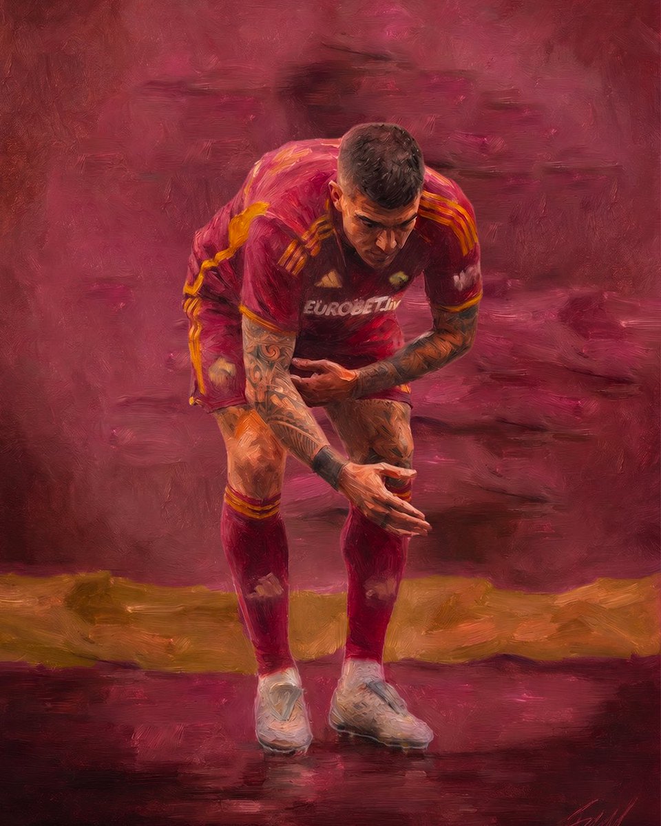 OfficialASRoma's tweet photo. Gianluca Mancini. La storia continua 🎨

#ASRoma https://t.co/hqK8ckFL3b
