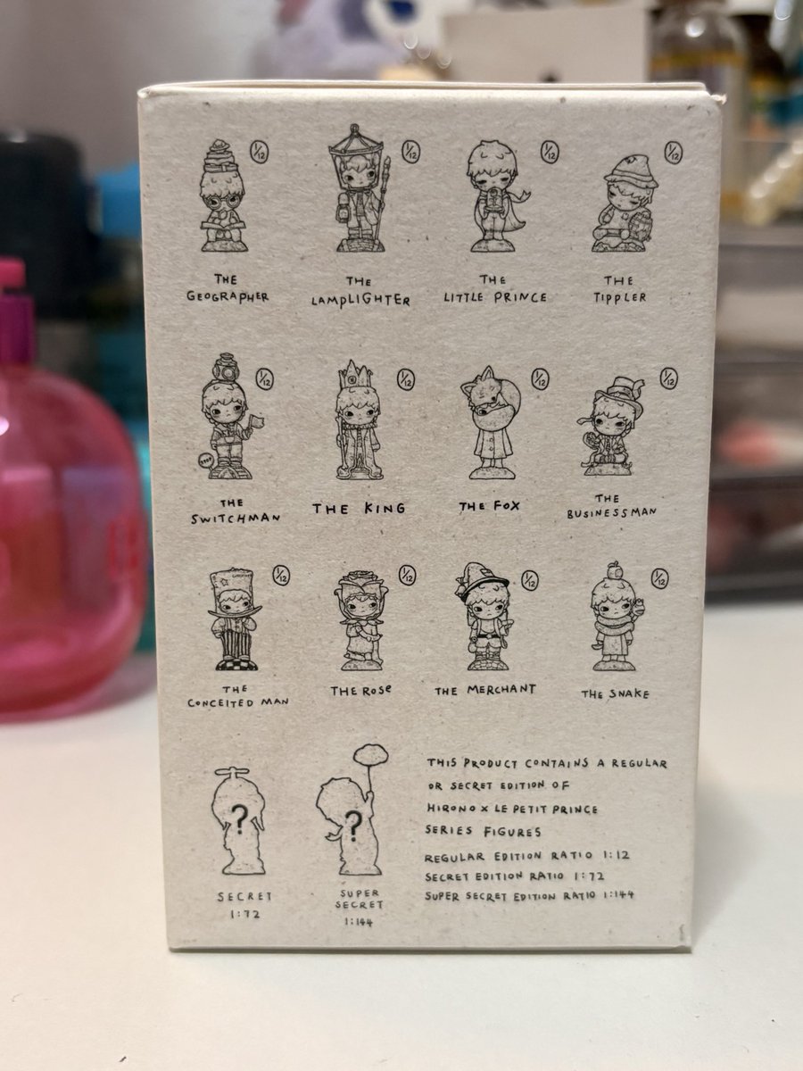 bluejayiiie's tweet photo. WTS/LFB
HIRONO Le Petit Prince Blindbox Series
- OFFICIAL, SEALED (unopened)
- Bought directly from POPMART (w/ sticker)
- 650 pesos (dm for offers)
- shipping thru grab/ lalamove (sf c/o buyer)
- loc: metro manila

#hirono #lepetitprince #thelittleprince #sealed #blindbox https://t.co/QRop3sLhIo