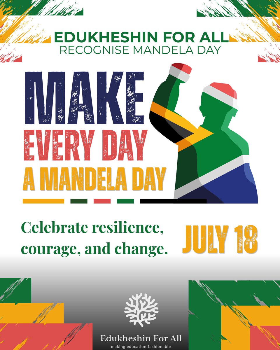 edukheshinFA's tweet photo. Empowering lives through education. Happy Mandela Day! https://t.co/SK8IMn9XbP