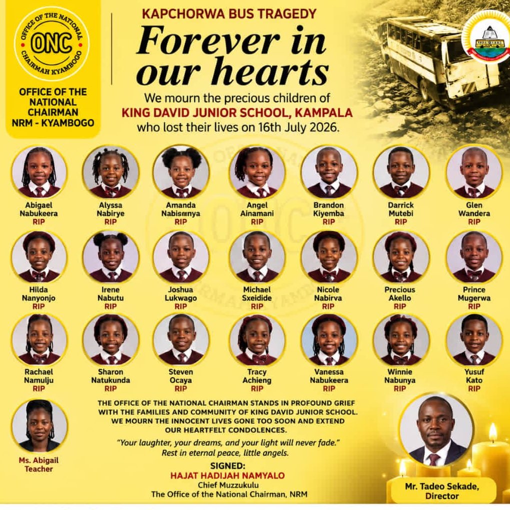bukeddeonline's tweet photo. Enseko zammwe, ebirooto byammwe n'ekitangaala kyammwe tebirizikkira. Muwumule mirembe.
@ChiefMuzzukulu Hajjati Hadijah Namyalo akungubagidde abaana n'abassomesa ba King David Junior abafiiridde mu kabenjje ka bbaasi e Kapchorwa.
#BukeddeUpdates https://t.co/4BXaTjuK0M