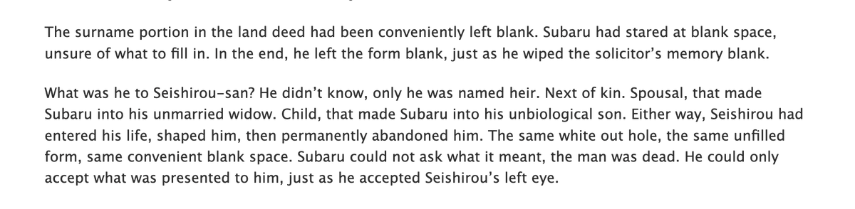 iskendaris's tweet photo. Epitaph : SECRET
🌸 canon angst/depression
🌸 Sakurazukamori residence & garden
🌸 Subaru finds Seishirou's p0rn stash
https://t.co/T4IQjjLyLM
ps. the fic is locked to ao3 registered users only
#SeiSub #星昴 #TokyoBabylon #X1999 #東京BABYLON https://t.co/mhusljTTdu