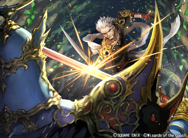 nij_24's tweet photo. 『マジック：ザ・ギャザリング——FINAL FANTASY』
FF5、ガラフ 「ガラフの死闘/ Galuf's Final Act」
FF6、シド 「独創的な革新者/ Cid, Timeless Artificer」
FF10、シーモア 「中略/ Syncopate」
のカードイラストを担当させていただきました。
#FF #mtgjp #MTGxFINALFANTASY https://t.co/auvWrwcqes