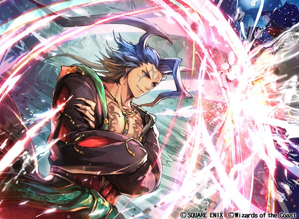 nij_24's tweet photo. 『マジック：ザ・ギャザリング——FINAL FANTASY』
FF5、ガラフ 「ガラフの死闘/ Galuf's Final Act」
FF6、シド 「独創的な革新者/ Cid, Timeless Artificer」
FF10、シーモア 「中略/ Syncopate」
のカードイラストを担当させていただきました。
#FF #mtgjp #MTGxFINALFANTASY https://t.co/auvWrwcqes