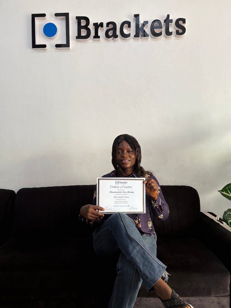 bracketstechhub's tweet photo. Another milestoneπ
Congratulations to our amazing graduates on completing their journey.
We wish you all the best as you step into your next chapter.
The future is yours to create.
#FutureInTech #GraduationDay #Tech
Oloye Pooja Mercy Eke 5M Stake Saida Boj Today is Saturday https://t.co/X1VqaB2gFj