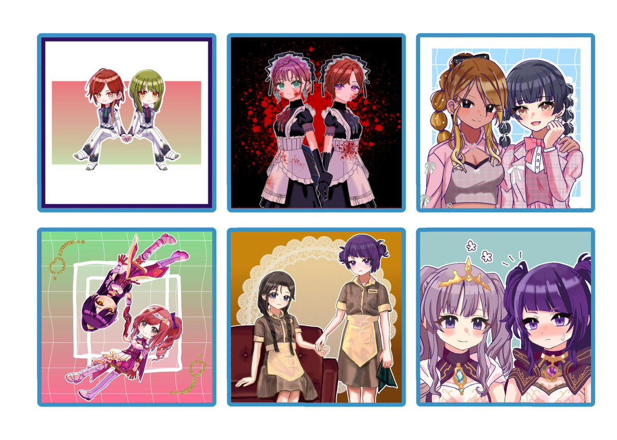 パフェコミ2 ネットプリントです✨紹介画像がばり適当ブルースで