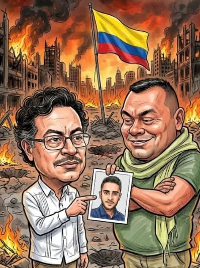 jarmen251's tweet photo. @MafeCarrascal Los camaradas del heredero del terrorismo @IvanCepedaCast  y del hampon @petrogustavo aplicaron la pena de muerte al periodista y a politicos y los sanganos petristas no se pronunciaron, al contrario votaron por el candidato que los terroristas querían. https://t.co/5VfnbJgEDh