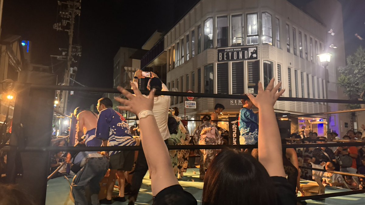 sinesupa03's tweet photo. 下松プロレスクラブ、徳山夏祭りスペシャルタッグマッチ
最高の盛り上がりでした！ありがとうございました！ https://t.co/ORIA5lzms7