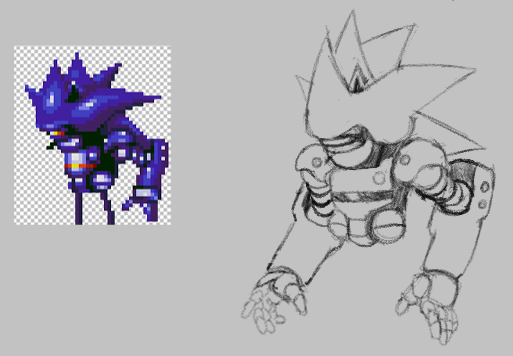 Ariisabigdummy's tweet photo. Making good on my twitter handle
Mecha Sonic Mk.II studies from like a month ago (stylisation and general practice)
#SonicTheHedghehog #MechaSonic https://t.co/BBTxT2OwnY