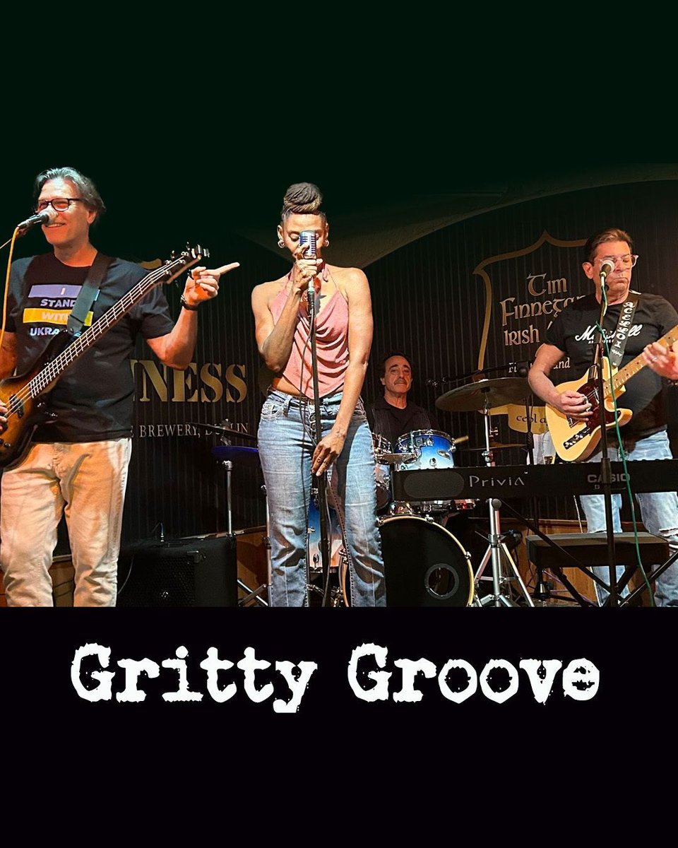 FinnegansDelray's tweet photo. LIVE MUSIC TONIGHT 8PM- The Gritty Groove brings a funky, high-energy groove to popular songs, covering rock, blues, Motown, reggae, and country hits! #live #music #delray #boca https://t.co/Ik5F1InSeh