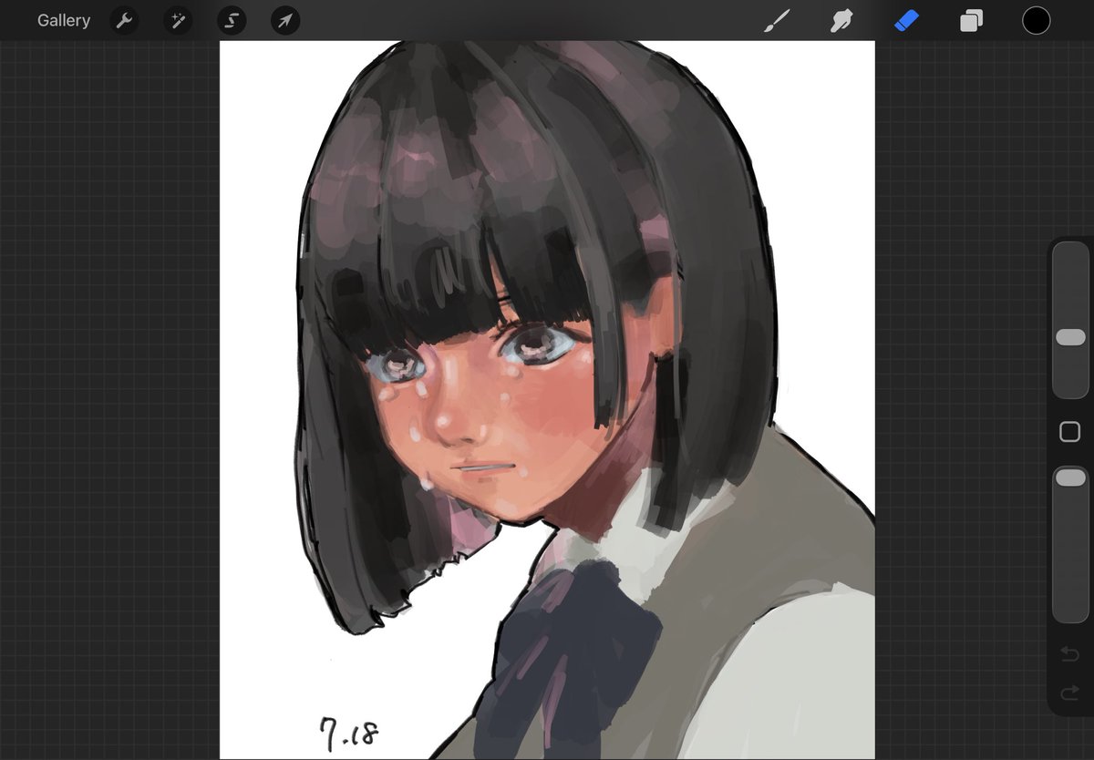 pipoooll's tweet photo. speedpaints are the only thing I can finish（ ｉ _ ｉ ） https://t.co/KQDuttuNfP