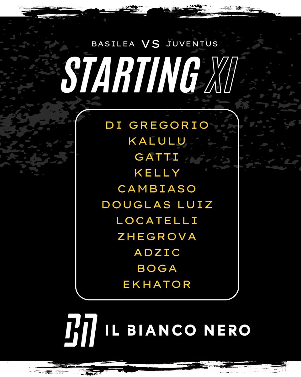 ilbianconerocom's tweet photo. Il primo XI della stagione #BasileaJuve ⚪⚫ https://t.co/wvQfjwLwj7