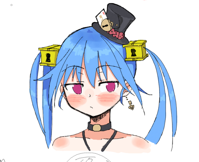 blackpaper_love's tweet photo. アスパ絵チャで描いてたやつ https://t.co/pabAqJJJvc