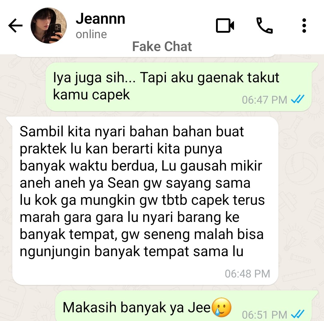 ParkSkyne's tweet photo. #Jisyon AU, Sean mau beli bahan Praktek, tapi Jean maksa buat beli bareng dia karena udh nyiapin sesuatu https://t.co/G1ZEjq15WL