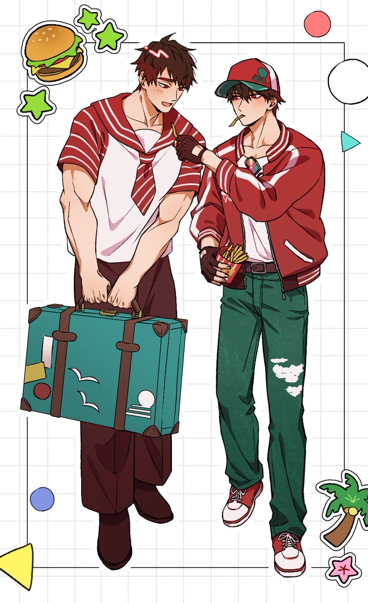 oekaki_shitou's tweet photo. 大船カラ鉄コラボ🍔🍟【大穢】 https://t.co/v5b0aAslEb