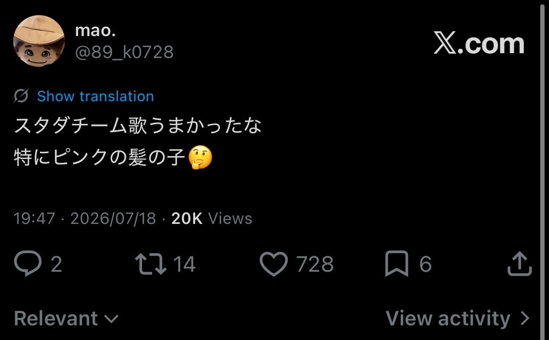 89_k0728's tweet photo. わあいいねが728だ https://t.co/MuNGgmLO8F
