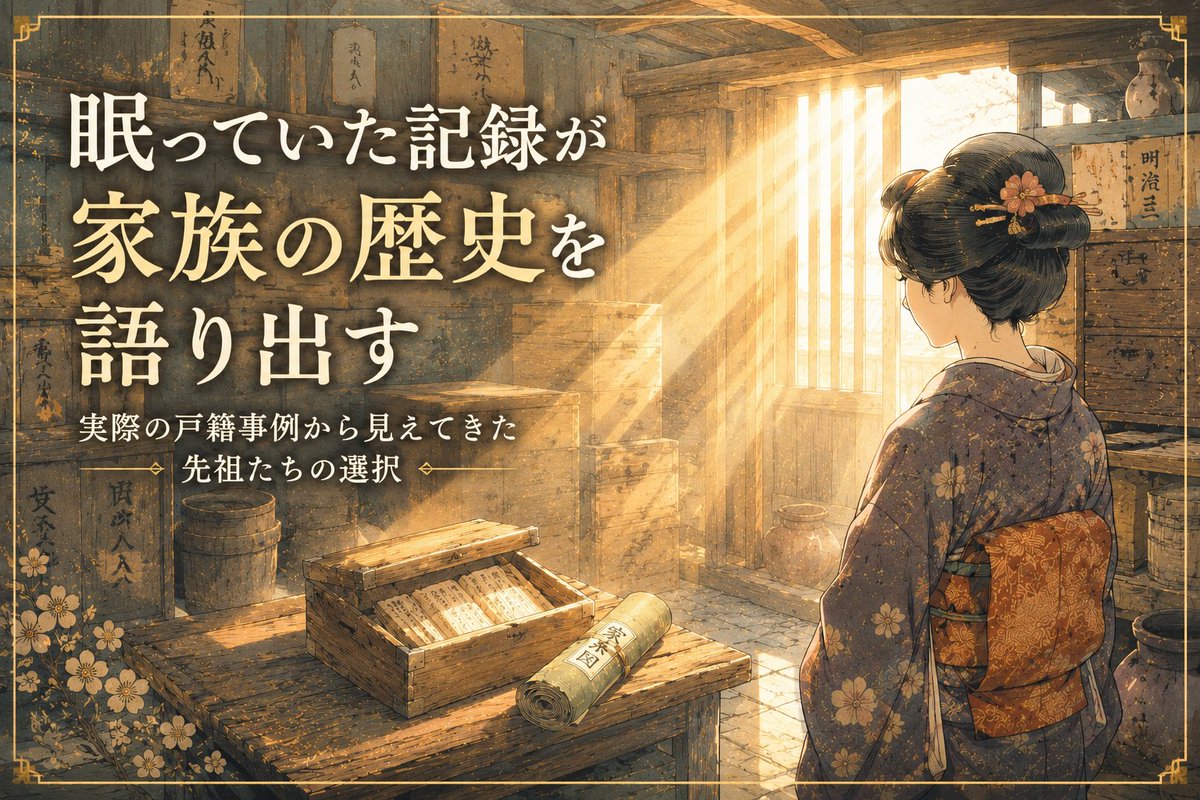 sis_ikeda's tweet photo. こんばんは。
【謄本から読み解く家族の歴史】シリーズとして、目次として使えるページとしてまとめました。
言いすぎじゃなく、どのご先祖様も物語があるのでよかったら時間あるときに見てみてください。

https://t.co/juBl4HSb10 https://t.co/7gLO4X3nQ0