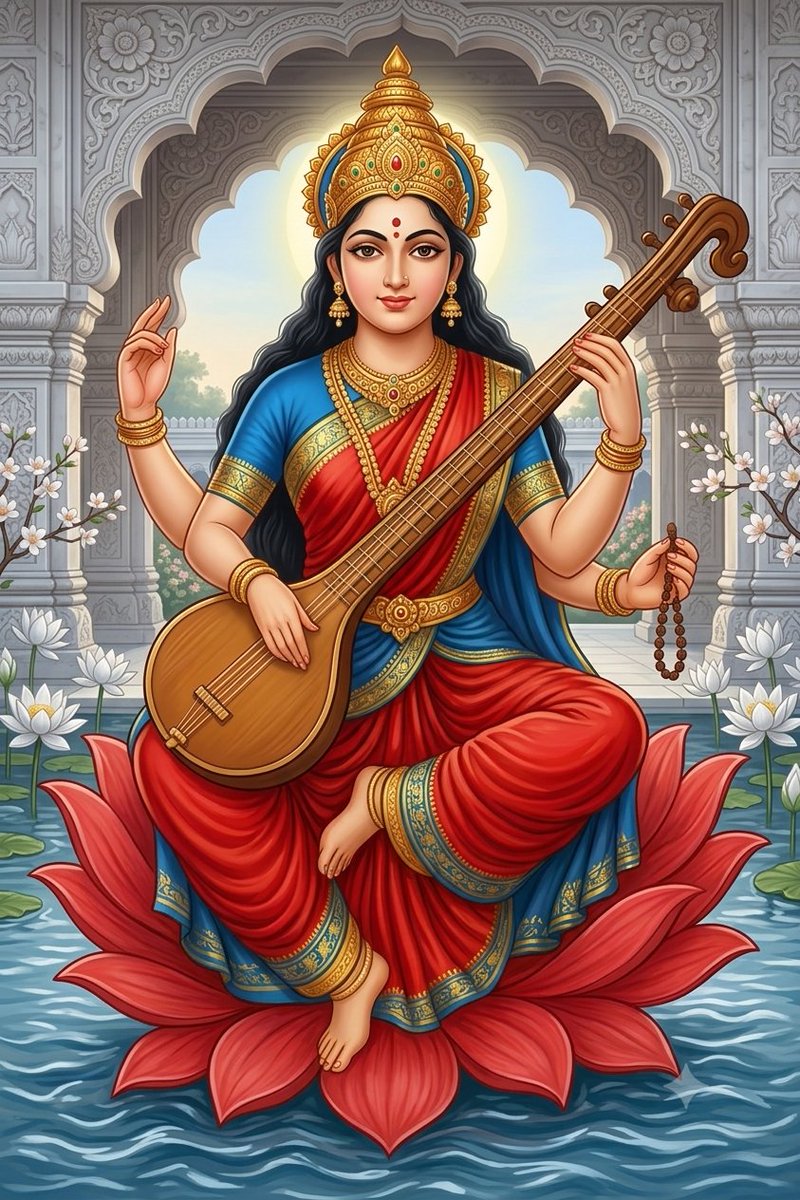 Rituverma51's tweet photo. A sharp mind is the greatest luxury blessed by Mata Saraswati Ji 🙏 https://t.co/htwXbWilHt
