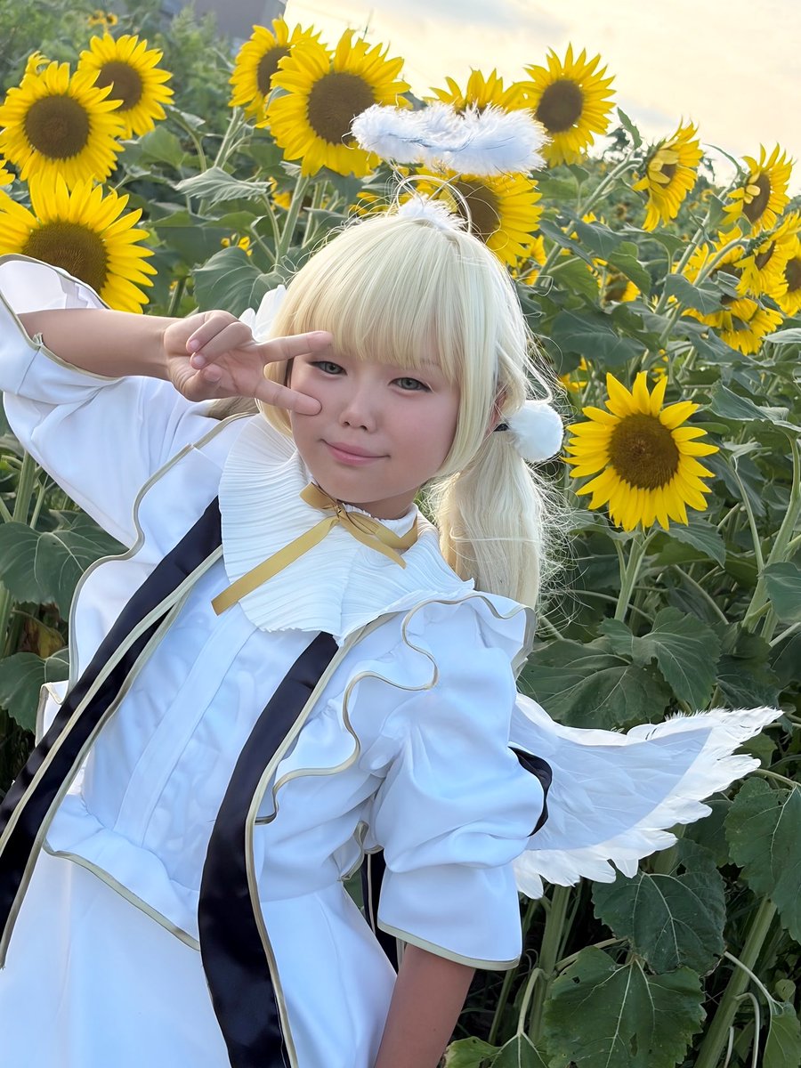 souMAMA86968692's tweet photo. 〈cosplay〉しぐれうい(9さい)

ひまわり畑でういビーム！

 #しぐれうい9さいコスプレ
 #しぐれういコスプレ
 #東郷乱舞   #愛知牧場 https://t.co/HOqH1qIz47
