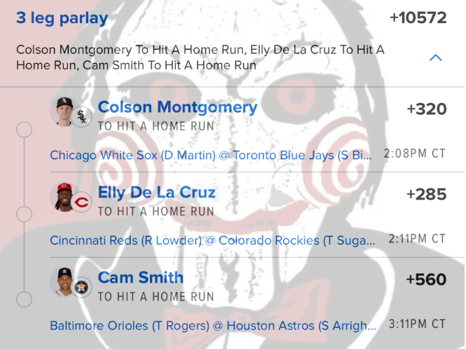 Jigsawbets's tweet photo. 7/18 HR Parlays https://t.co/gQYtk4hTrH