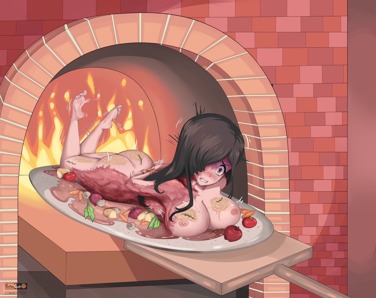 GothiccGyatt's tweet photo. Hanako Izekawa in the oven (cooked again), commission made for: Tsukaistarburst https://t.co/F8aj2dpFTY