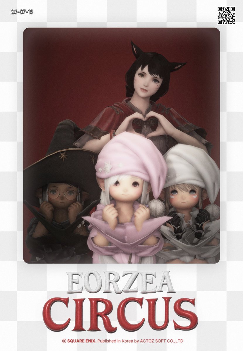 EORZEA_CIRCUS's tweet photo. 2026 07.18 8시 공연에서 ✪특전 포토카드✪  
당첨되신 분들 포카 찾아가세요~!! #에오르제아_서커스 https://t.co/yvmEqNEx4K