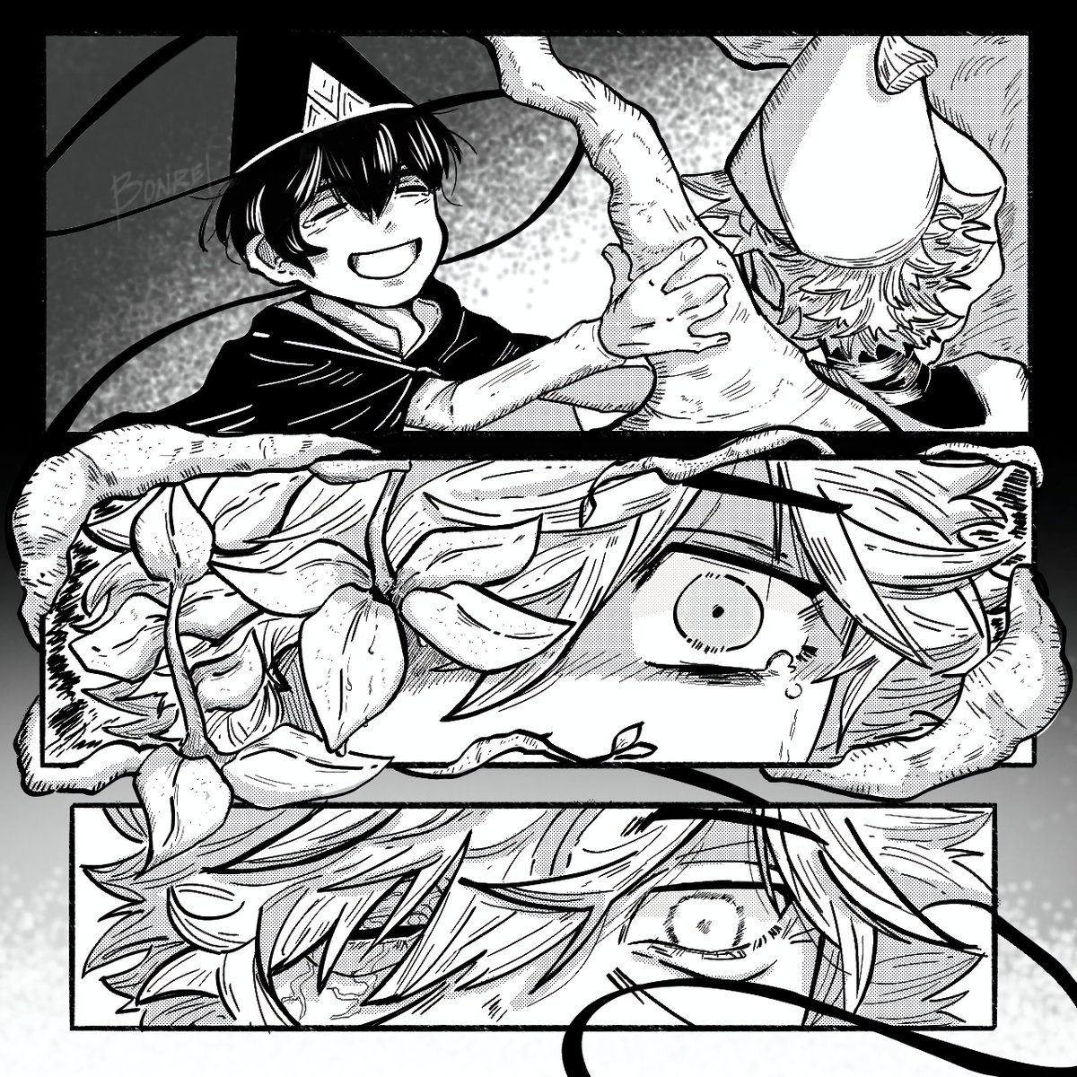 Bonrei_'s tweet photo. @stingyanart here's a version without the speech bubbles ok bye ima cry in a corner now https://t.co/gjtmXUrSnW
