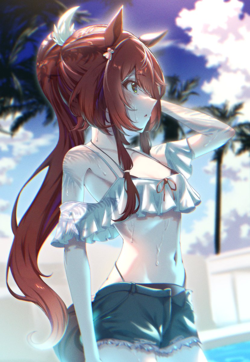 Rhea_zmzm's tweet photo. 「暑いっすね～」なウインバリアシオン https://t.co/ARFP1g3vlD