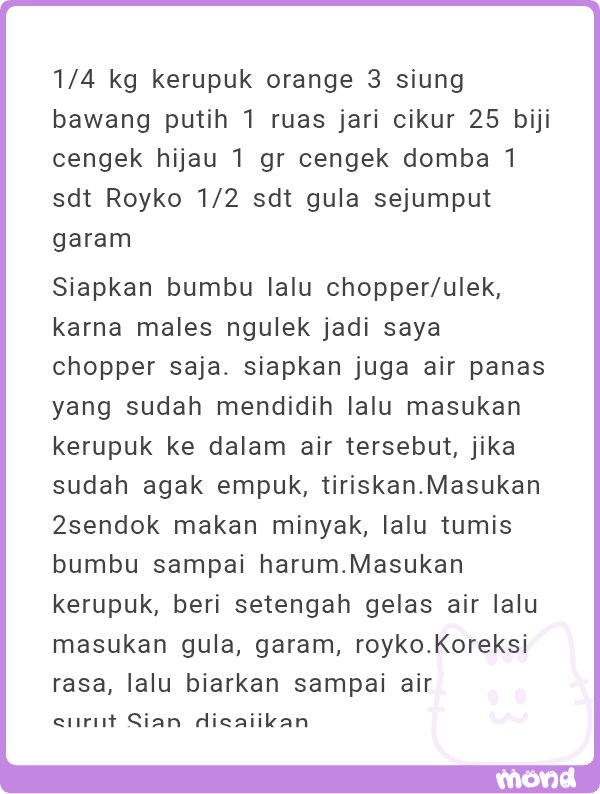 TsumugusRumour's tweet photo. Haa dikasih resep siapa yang setuju besok Tsumugu coba buat ? :) https://t.co/Kdd3lAusg8