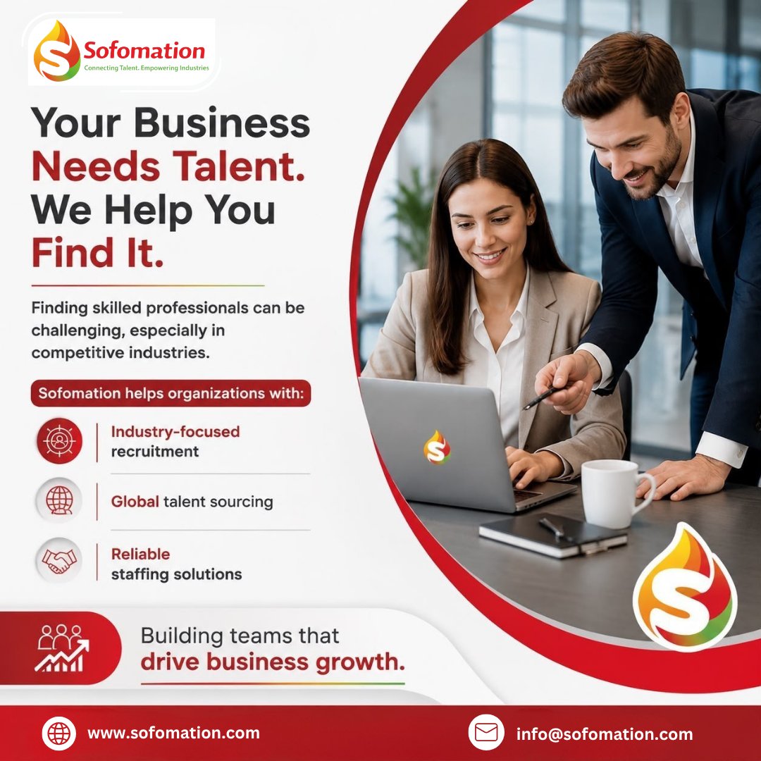 sofomation's tweet photo. The right talent can transform the future of your business. 🚀
🌐 https://t.co/XNE6d4Qs1F https://t.co/JNERuj9VaC