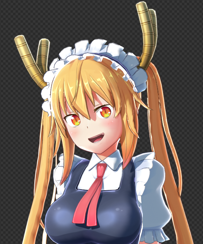 LuminaryOfAges's tweet photo. found a tohru model from like a mobile game which looked cute so have a screenshot of her. https://t.co/iZuhhgt7Dh