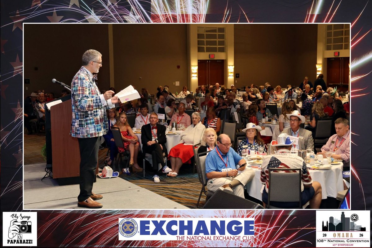 mdwarrenjr's tweet photo. 24 hour book speech & signing trip at the National Exchange Clubโs Annual Convention in Omaha, Nebraska went GREAT! Met so many new friends, and sold a ton of The Revolutionary Words that Forged America. #nationalexchangeclub #declarationofindependence #patriots #wewinwithwarren https://t.co/KFMh9JYk9T