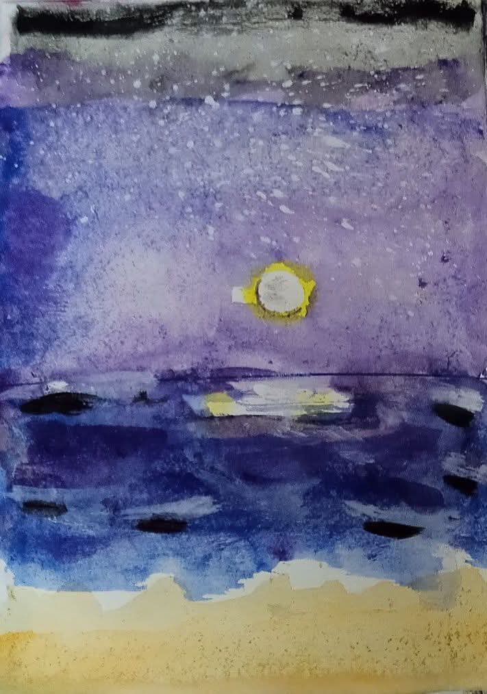 10sunshinegal's tweet photo. "Full Moon Rise At The Beach"
#watercolour #art
#WorldWatercolorMonth2026 - Day 18;
#moonscape #seascape #beach
#meraki #moonrise
#worldwatercolormonth
#TheMoonIsBeautiful https://t.co/Ng7AeKRJLU