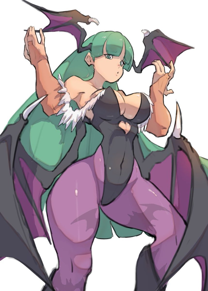 momoT1130's tweet photo. MORRRRRRRRRRRRRRRIGAN!!!モリガン描きまし。健全健全 https://t.co/QZfdIOYLz8